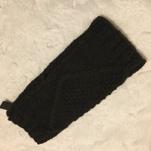 NWT Chunky Knit Brown Wool Button Up Legwarmers - Picture 11 of 12